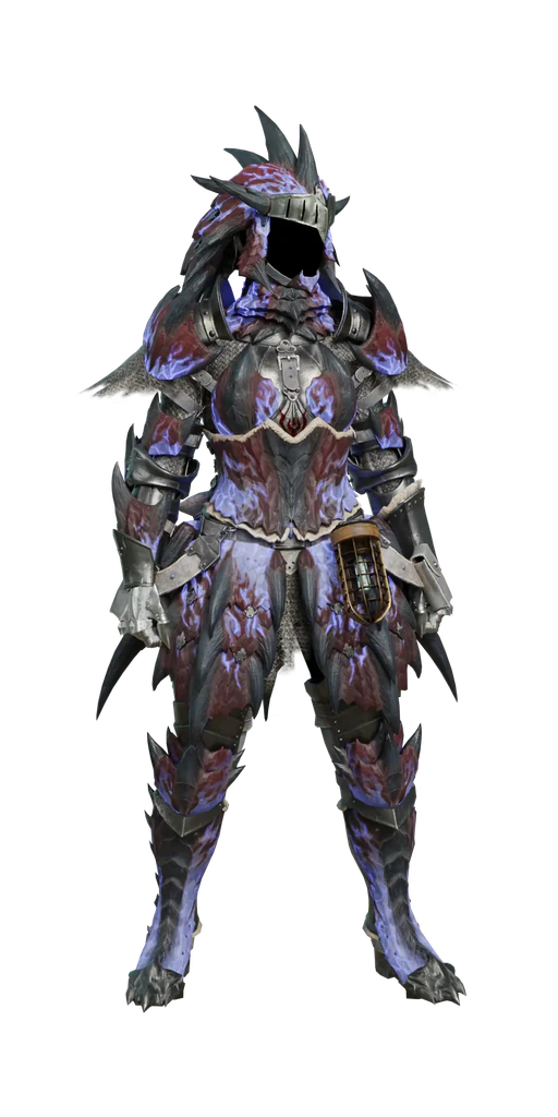 Guardian Rathalos α armor set, presentation art