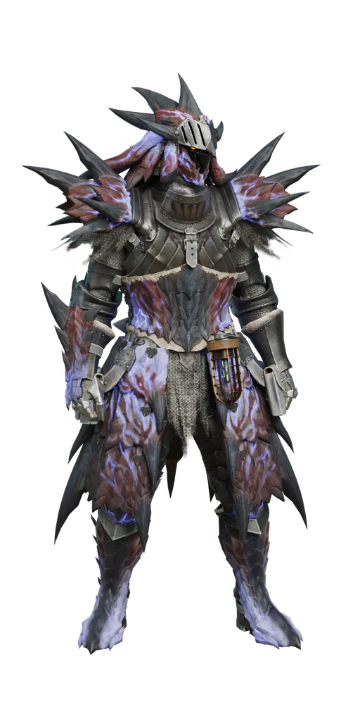 Guardian Rathalos armor set, presentation art
