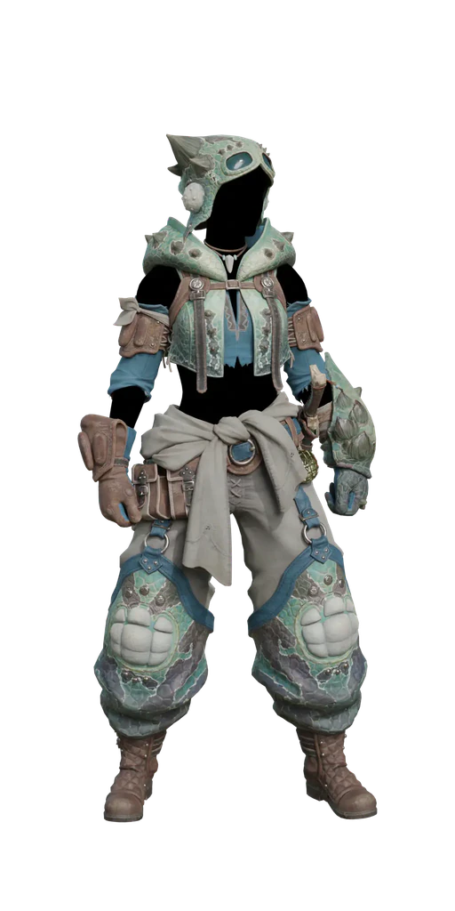 Chatacabra β armor set, presentation art