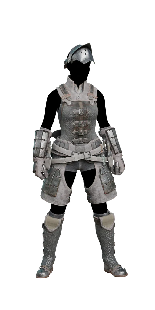 Chainmail armor set, presentation art