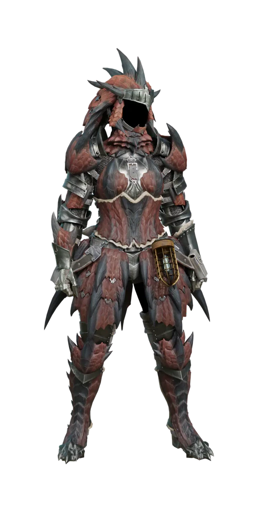 Rathalos α armor set, presentation art