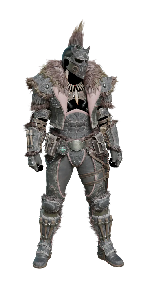 Conga armor set, presentation art