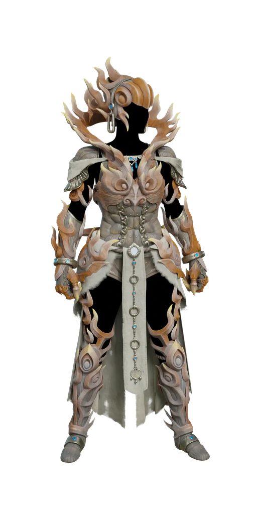 Ajarakan armor set, presentation art
