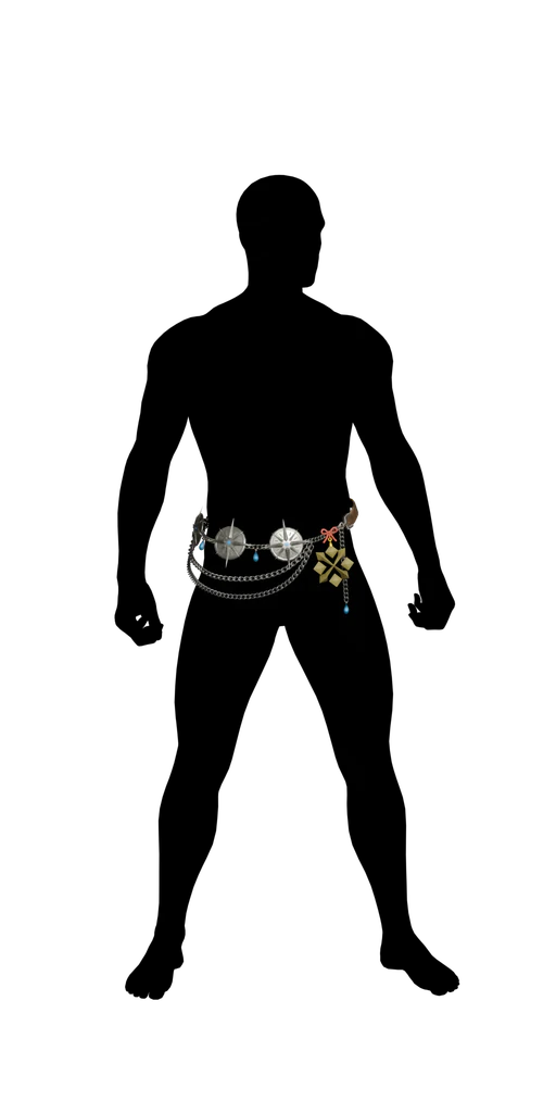 Blessed Waistchain α armor set, presentation art