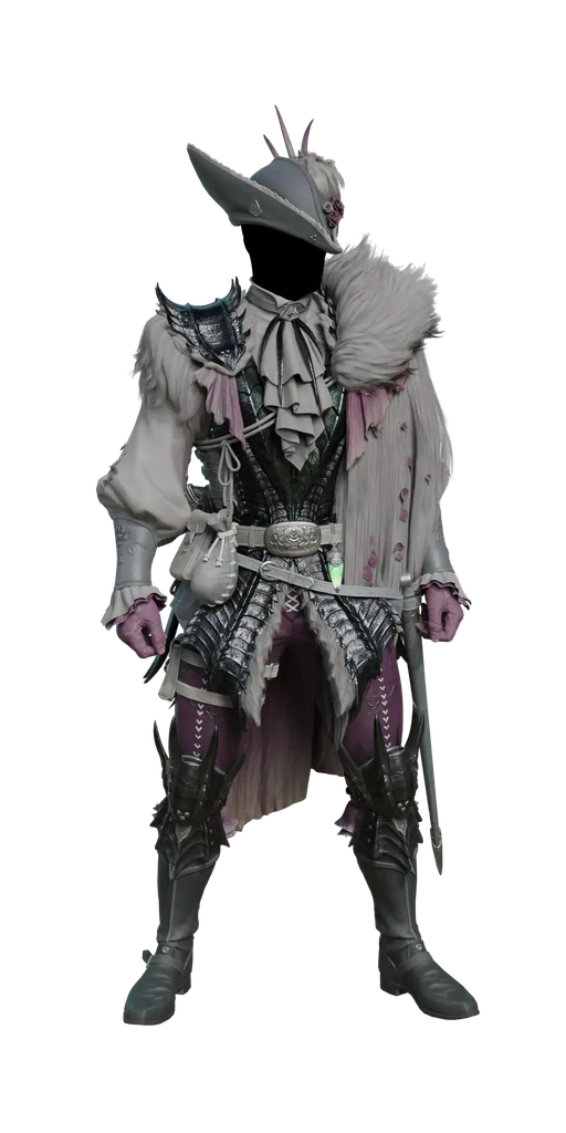 Lala Barina α armor set, presentation art