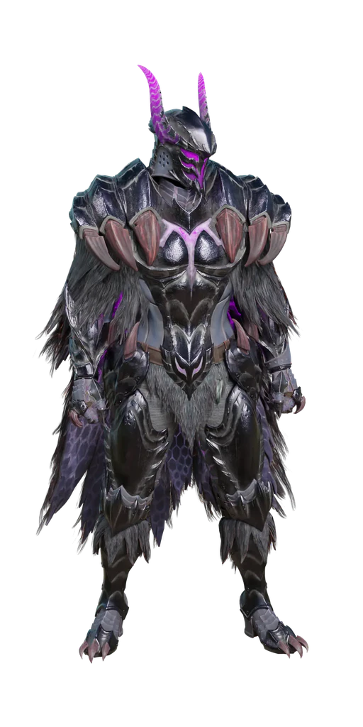 Gore α armor set, presentation art
