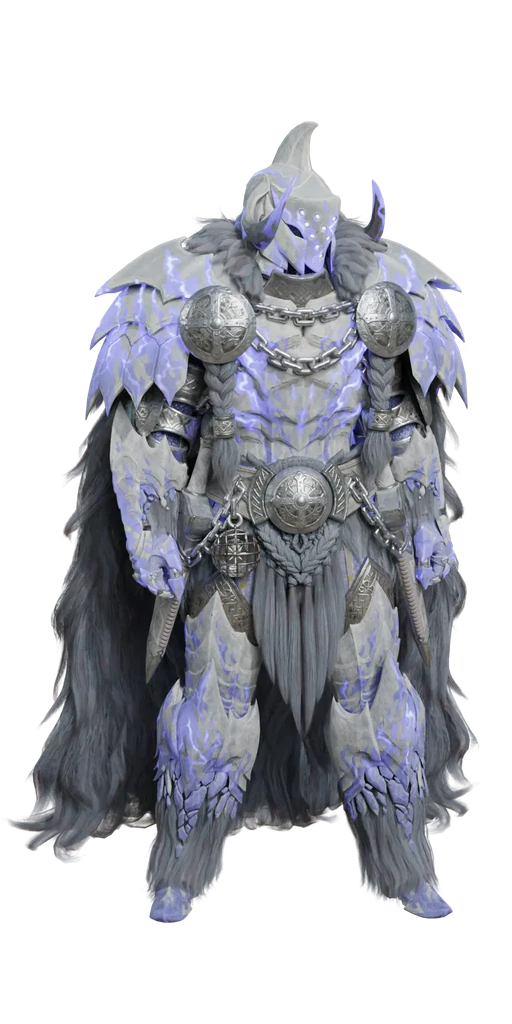 Guardian Arkveld α armor set, presentation art