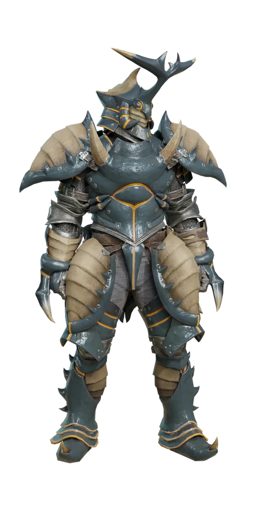 King Beetle α armor set, presentation art