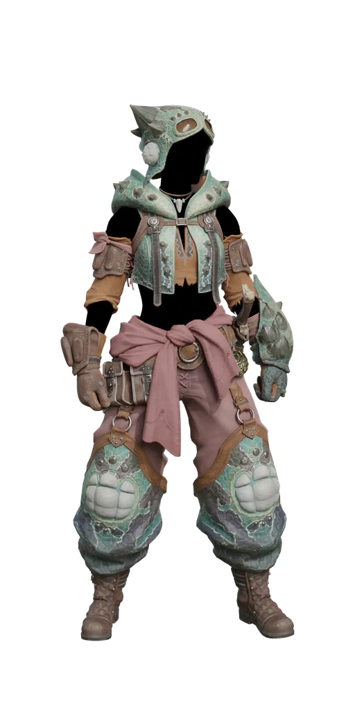 Chatacabra α armor set, presentation art