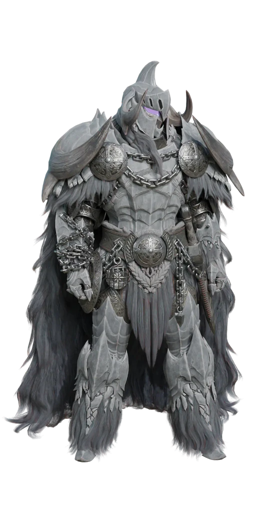 Arkveld α armor set, presentation art