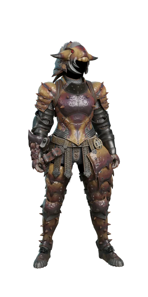 Vespoid armor set, presentation art