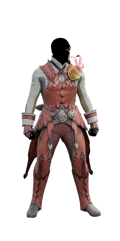 Blossom α armor set, presentation art