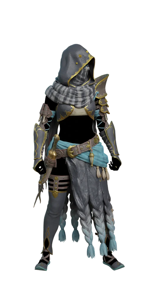 Xu Wu armor set, presentation art