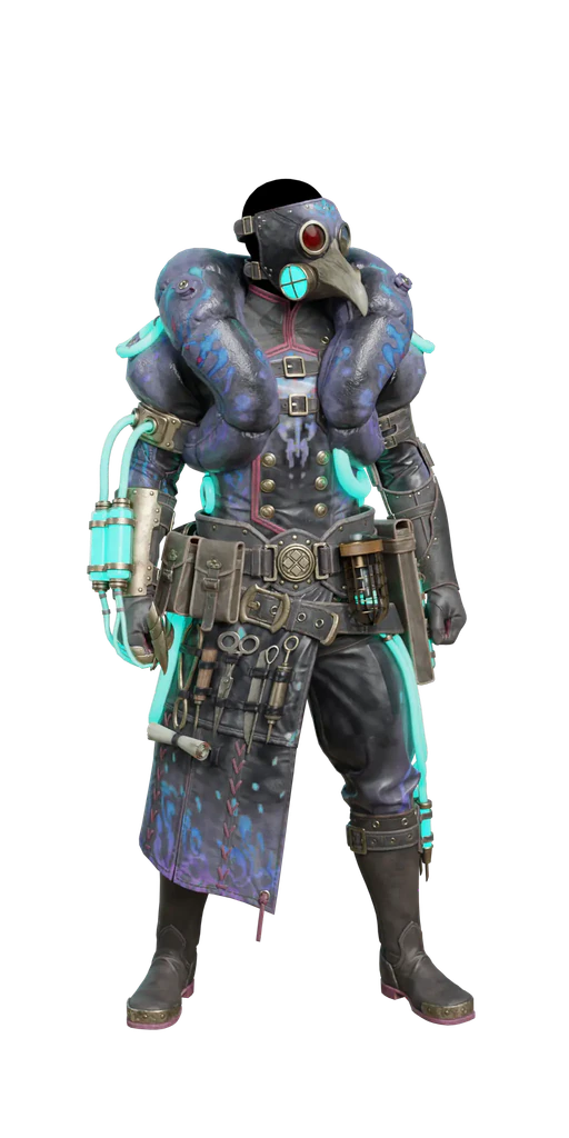 Rompopolo β armor set, presentation art