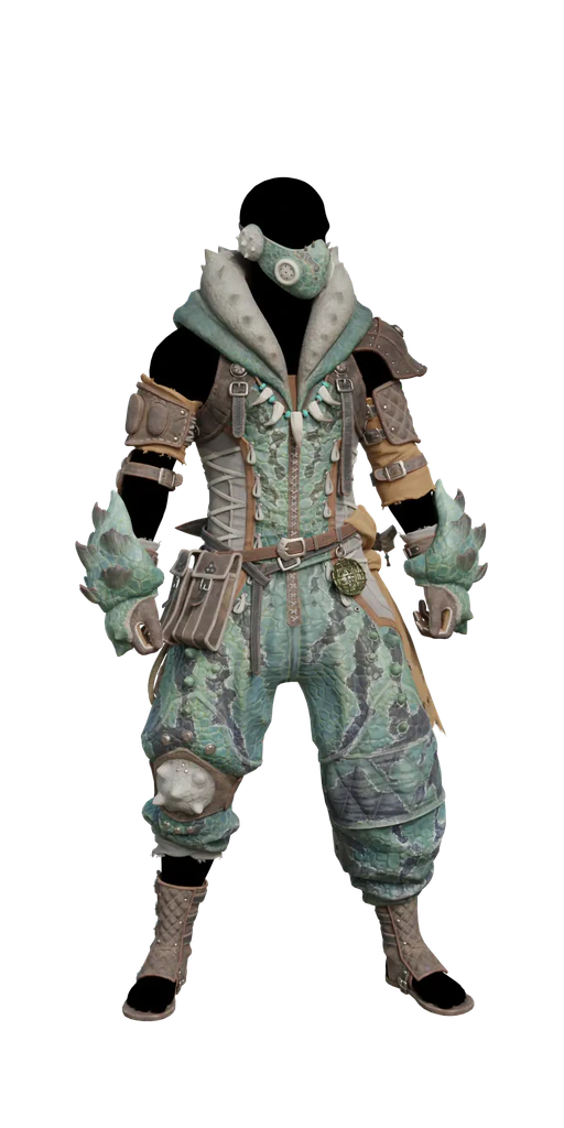 Chatacabra armor set, presentation art