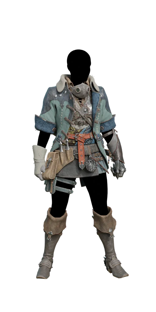 Hope α armor set, presentation art