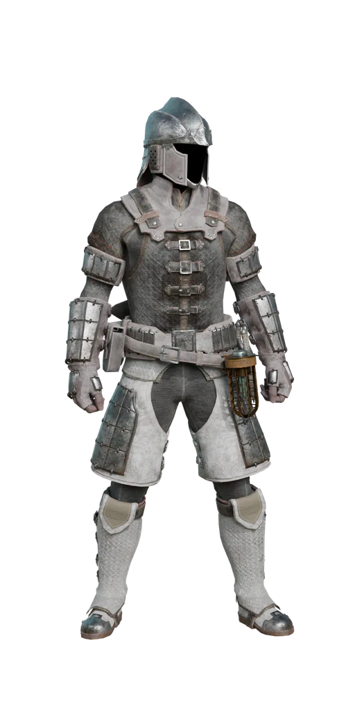 Chainmail α armor set, presentation art