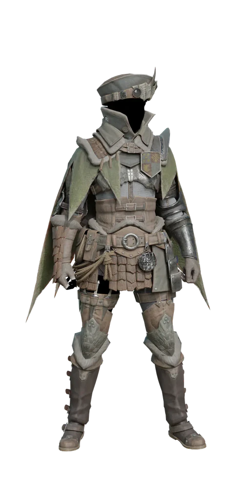 Commission α armor set, presentation art