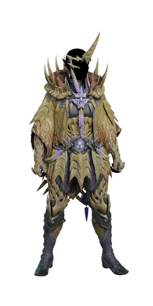 Rey Dau α armor set, presentation art