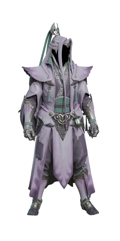 Hirabami armor set, presentation art