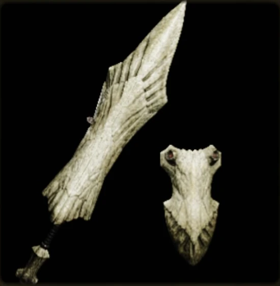 White Gunlance I, presentation art