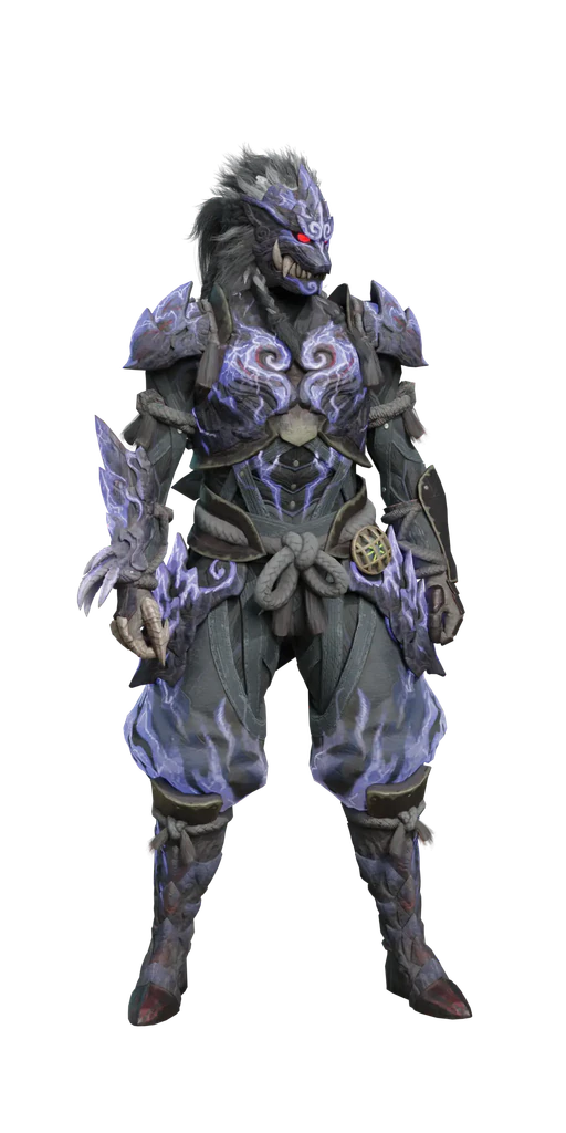 Guardian Ebony armor set, presentation art