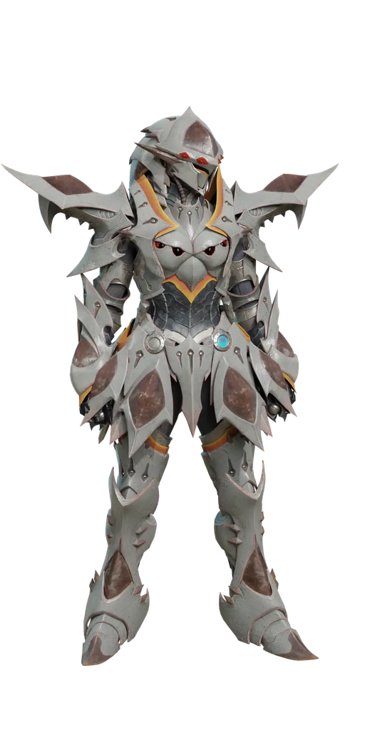Nerscylla armor set, presentation art