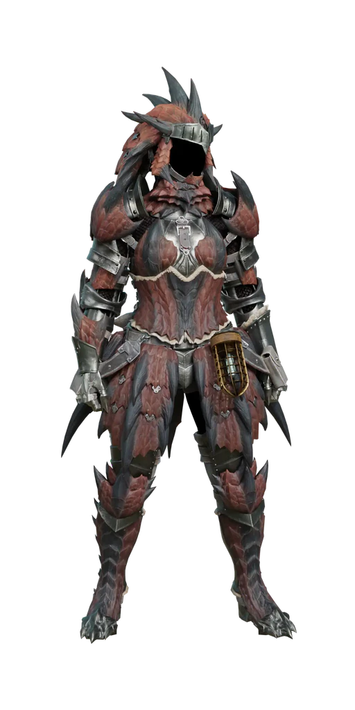 Rathalos β armor set, presentation art